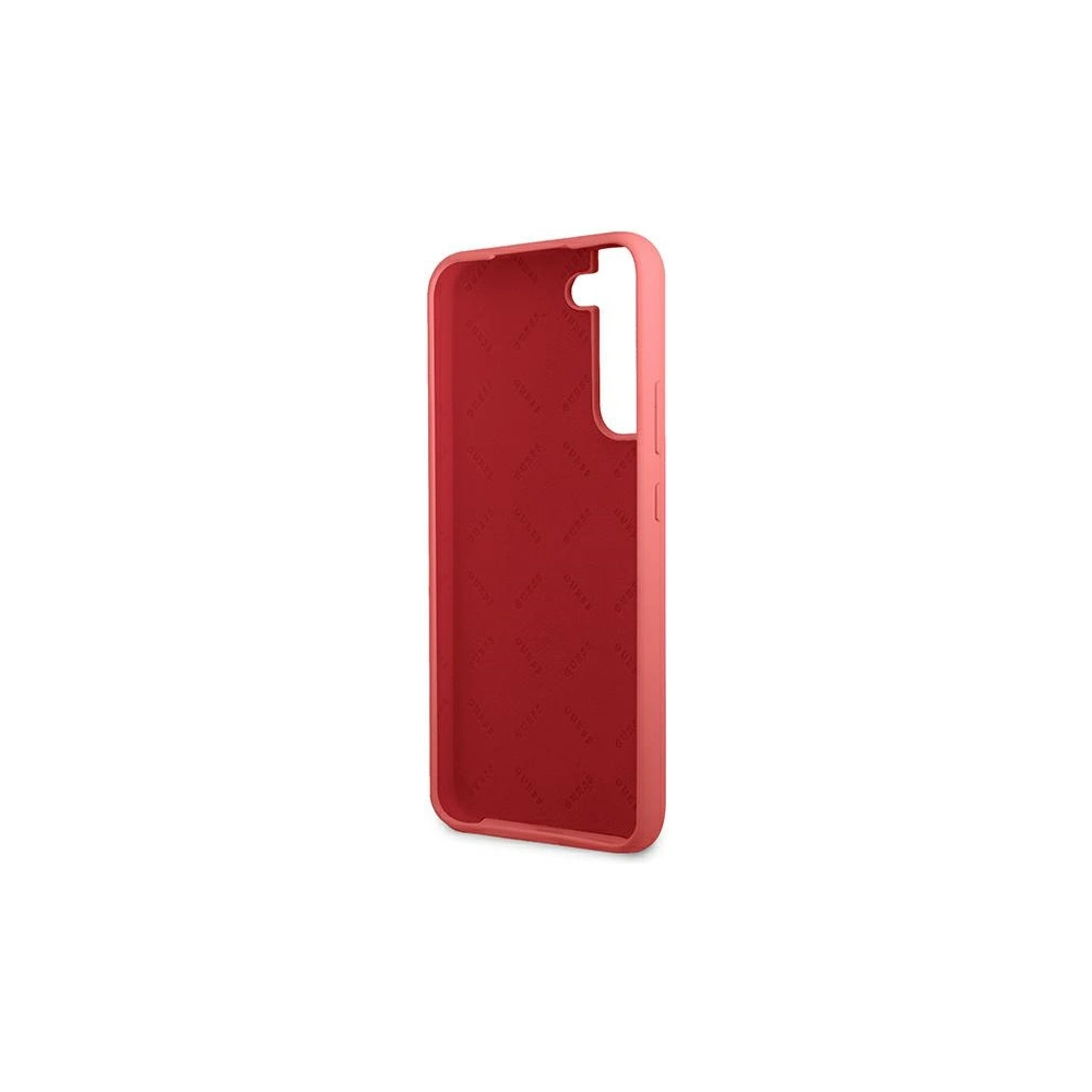 Hurtownia GSM - Etui Guess GUHCS22SLSLMGFU Samsung Galaxy S22 fuksja/fuchsia hardcase Silicone Script Metal Logo - GUE1599FHS - {ean13} - Hurt