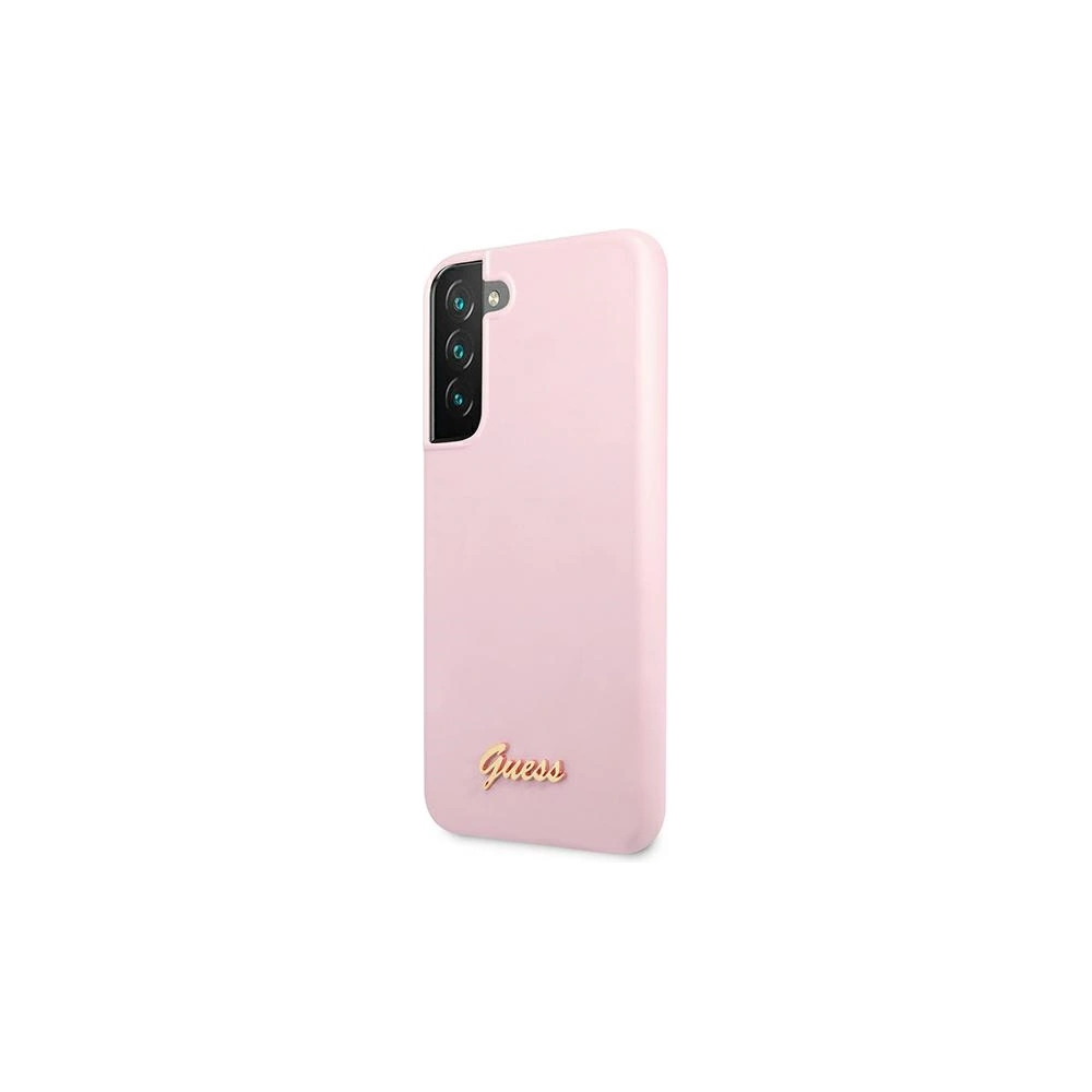 Hurtownia GSM - Etui Guess GUHCS22SLSLMGLA Samsung Galaxy S22 levandulová/hardcase silikonový obal s metalovým logem - GUE1600LAV - {ean13} - Hurt