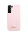 Hurtownia GSM - Etui Guess GUHCS22SLSLMGLA Samsung Galaxy S22 lawenda/lavender hardcase Silicone Script Metal Logo - GUE1600LAV - {ean13} - Hurt