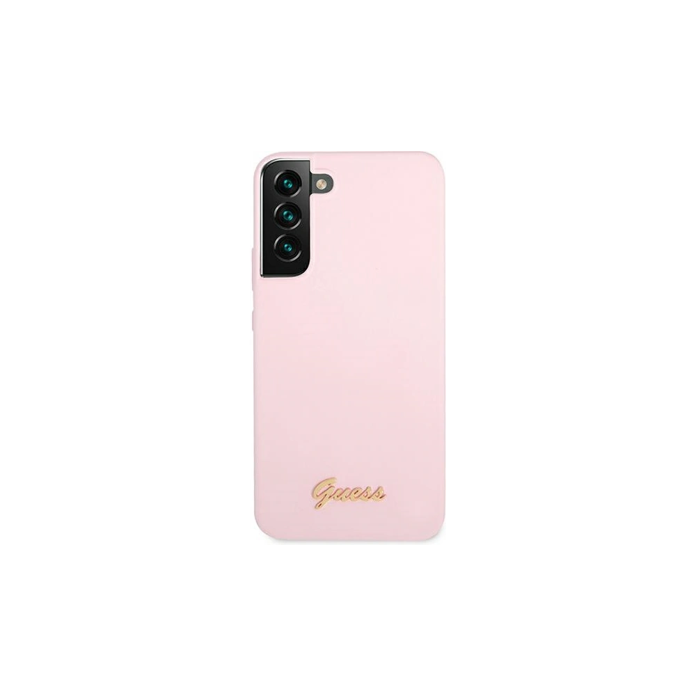 Hurtownia GSM - Etui Guess GUHCS22SLSLMGLA Samsung Galaxy S22 levandulová/hardcase silikonový obal s metalovým logem - GUE1600LAV - {ean13} - Hurt