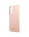 Hurtownia GSM - Etui Guess GUHCS22SLSLMGPP Samsung Galaxy S22 różowy/pink hardcase Silicone Script Metal Logo - GUE1601PNK - {ean13} - Hurt