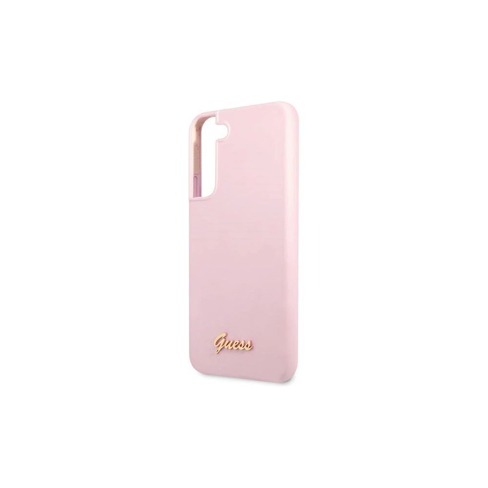 Hurtownia GSM - Etui Guess GUHCS22SLSLMGLA Samsung Galaxy S22 levandulová/hardcase silikonový obal s metalovým logem - GUE1600LAV - {ean13} - Hurt