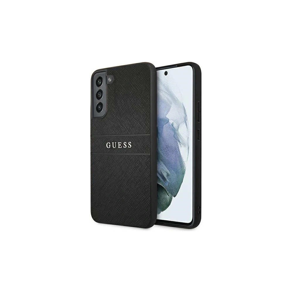 Hurtownia GSM - Etui Guess GUHCS22SPSASBBK Samsung Galaxy S22 černý/black Saffiano Stripes - GUE1602BLK - {ean13} - Hurt