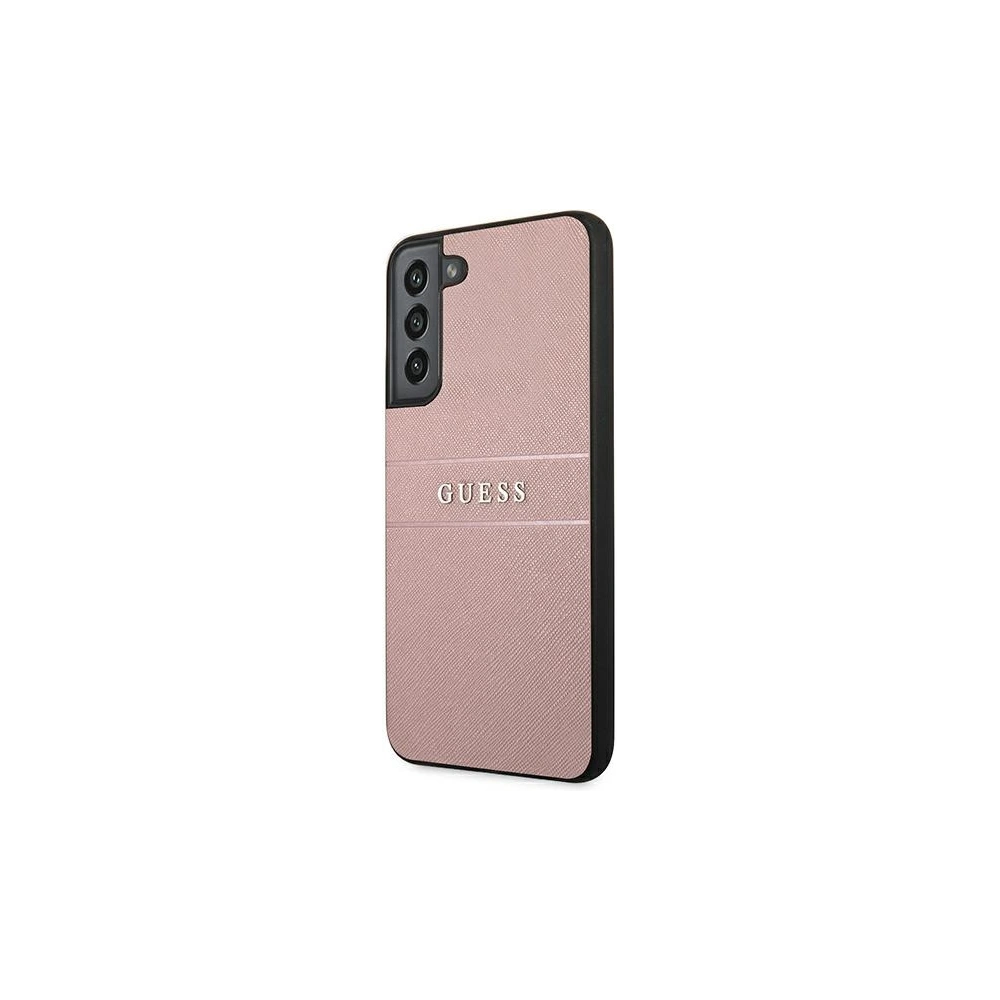 Hurtownia GSM - Etui Guess GUHCS22SPSASBPI Samsung Galaxy S22 růžový/pink Saffiano Stripe - GUE1603PNK - {ean13} - Hurt