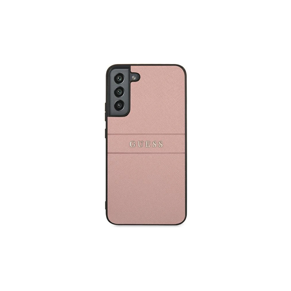 Hurtownia GSM - Etui Guess GUHCS22SPSASBPI Samsung Galaxy S22 růžový/pink Saffiano Stripe - GUE1603PNK - {ean13} - Hurt