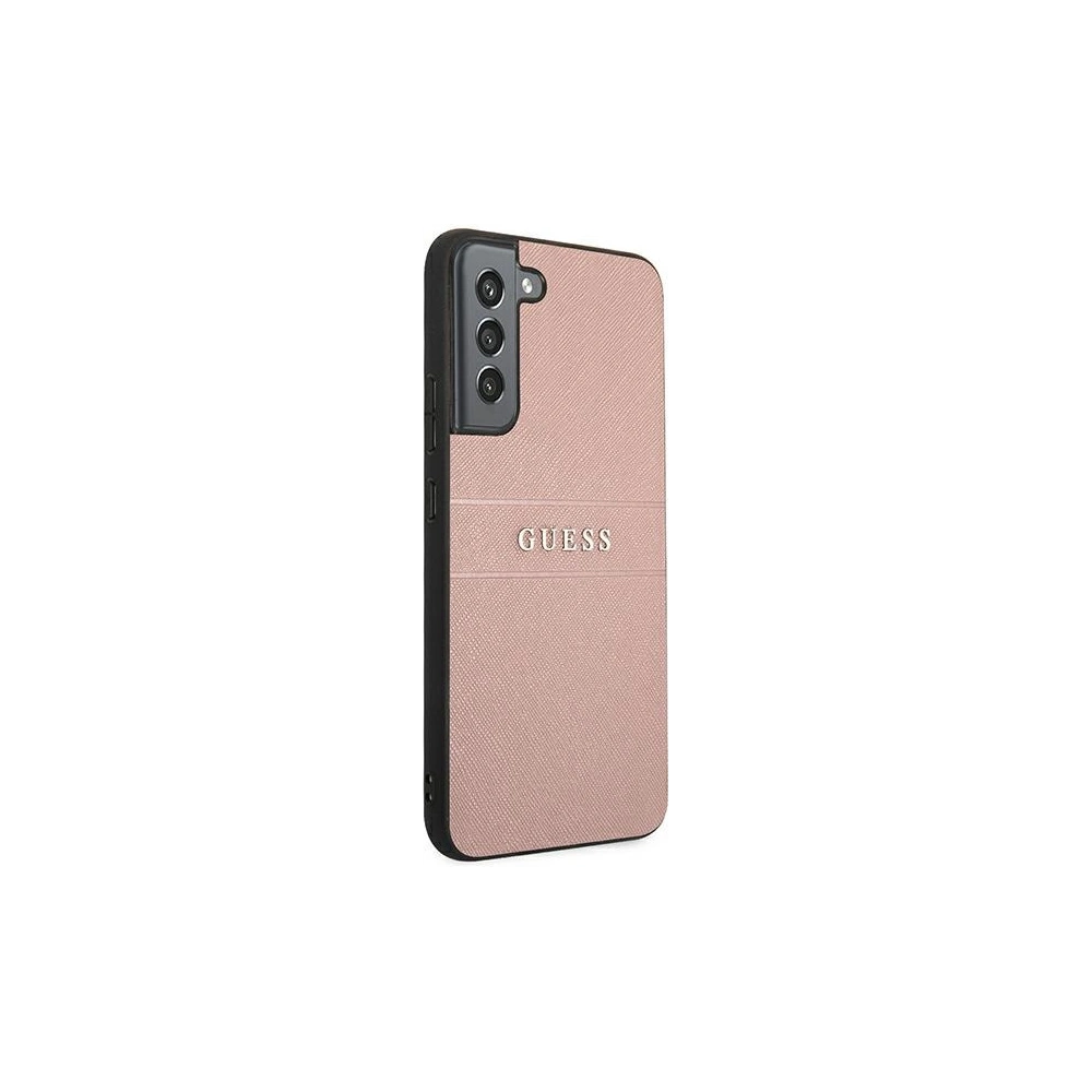 Hurtownia GSM - Etui Guess GUHCS22SPSASBPI Samsung Galaxy S22 růžový/pink Saffiano Stripe - GUE1603PNK - {ean13} - Hurt