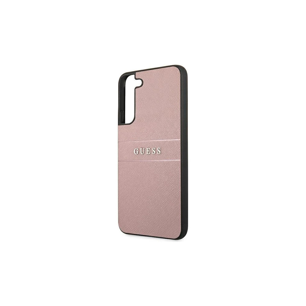 Hurtownia GSM - Etui Guess GUHCS22SPSASBPI Samsung Galaxy S22 růžový/pink Saffiano Stripe - GUE1603PNK - {ean13} - Hurt