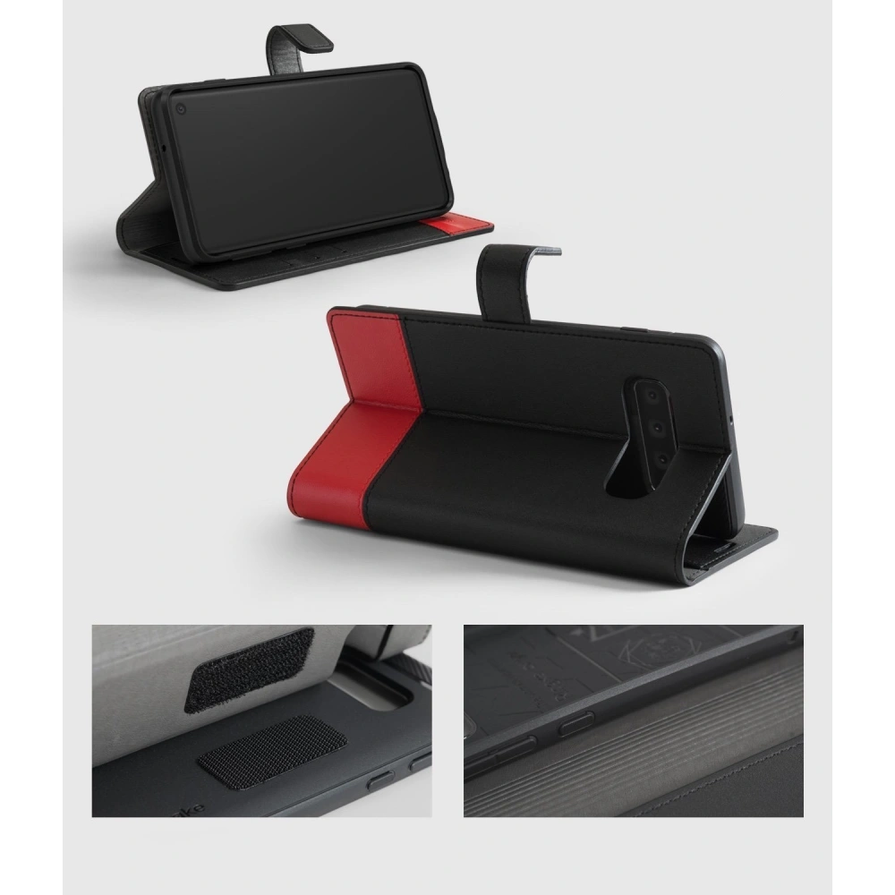 Hurtownia GSM - Etui Ringke Wallet Samsung Galaxy S10 černé a červené - RGK856BLK - {ean13} - Hurt