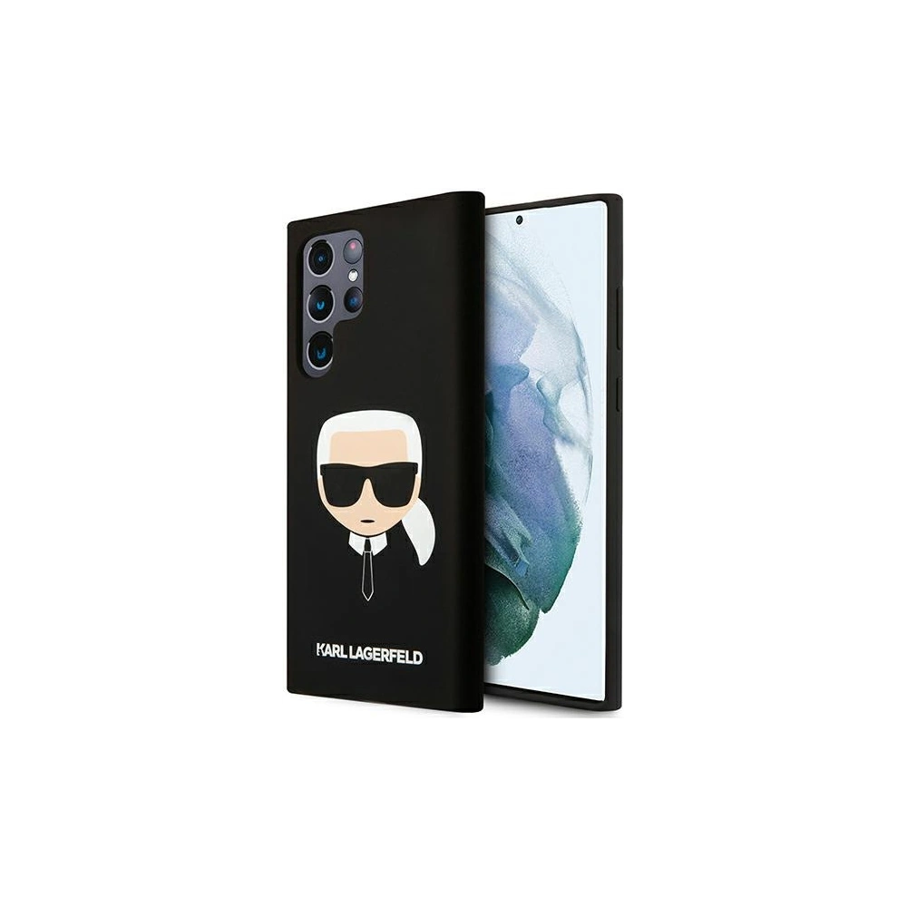 Hurtownia GSM - Case Karl Lagerfeld KLHCS22LSLKHBK Samsung Galaxy S22 Ultra schwarz/black hardcase Silikon Karls Kopf - KLD824BLK - {ean13} - Hurt