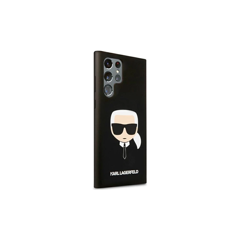 Hurtownia GSM - Etui Karl Lagerfeld KLHCS22LSLKHBK Samsung Galaxy S22 Ultra černý/black hardcase Silicone Karl`s Head - KLD824BLK - {ean13} - Hurt