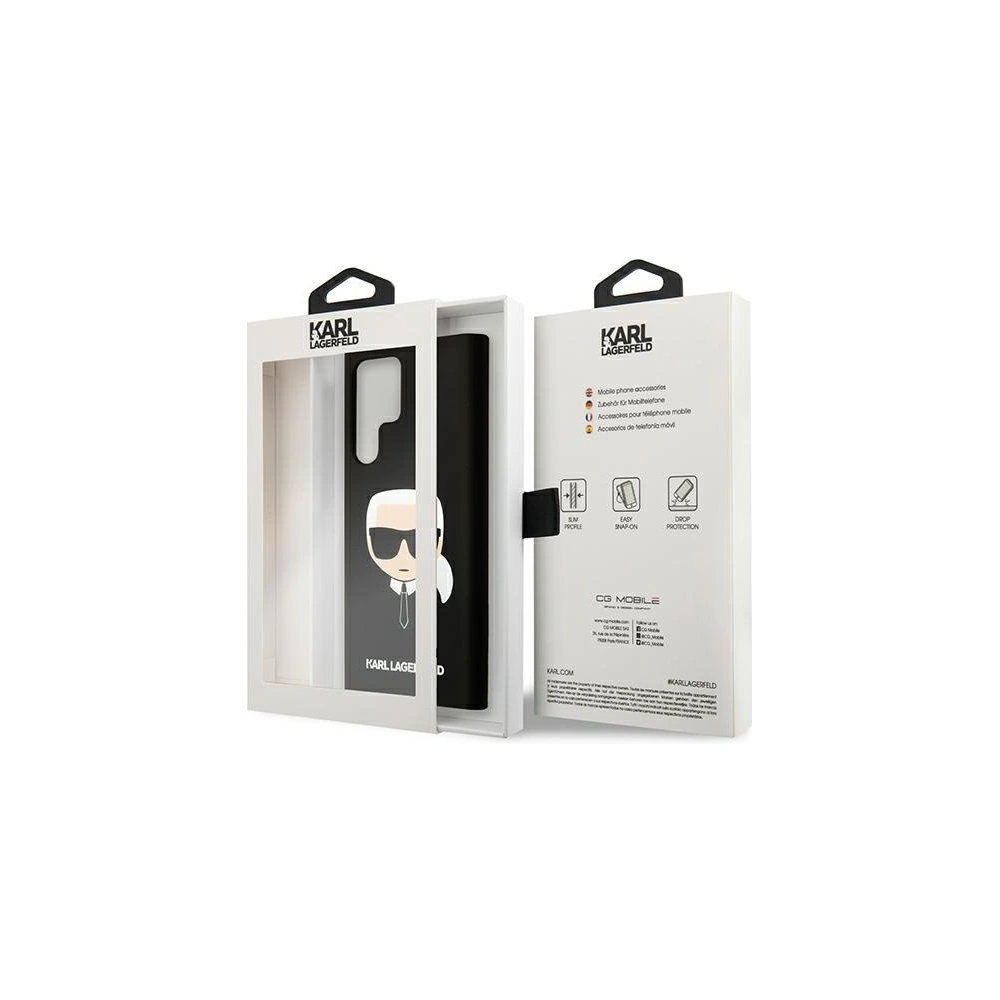 Hurtownia GSM - Case Karl Lagerfeld KLHCS22LSLKHBK Samsung Galaxy S22 Ultra schwarz/black hardcase Silikon Karls Kopf - KLD824BLK - {ean13} - Hurt