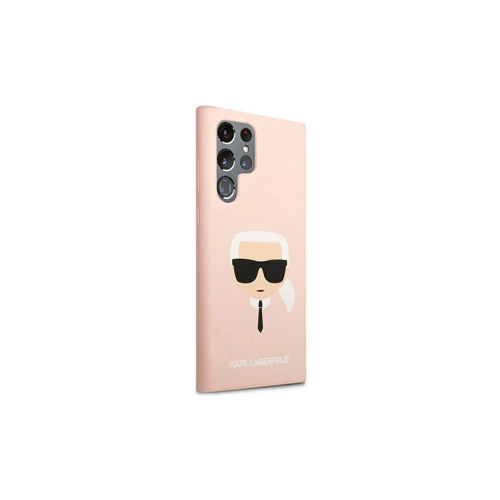 Hurtownia GSM - Etui Karl Lagerfeld KLHCS22LSLKHPI Samsung Galaxy S22 Ultra růžový/pink hardcase Silicone Karl`s Head - KLD825PNK - {ean13} - Hurt