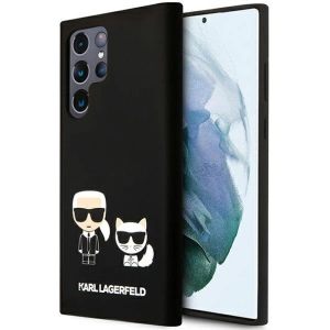 homescreen.pl - Etui Karl Lagerfeld KLHCS22LSSKCK Samsung Galaxy S22 Ultra hardcase czarny/black Silicone Karl & Choupette Magsa