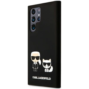 homescreen.pl - Etui Karl Lagerfeld KLHCS22LSSKCK Samsung Galaxy S22 Ultra hardcase czarny/black Silicone Karl & Choupette Magsa