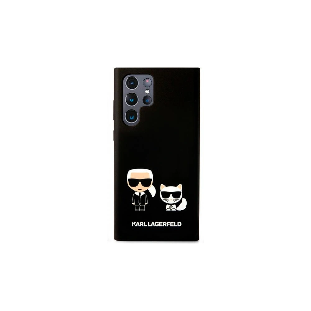 Hurtownia GSM - Etui Karl Lagerfeld KLHCS22LSSKCK Samsung Galaxy S22 Ultra hardcase černý/black Silicone Karl & Choupette - KLD826BLK - {ean13} - Hurt