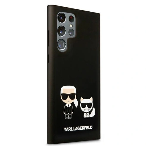 homescreen.pl - Etui Karl Lagerfeld KLHCS22LSSKCK Samsung Galaxy S22 Ultra hardcase czarny/black Silicone Karl & Choupette Magsa