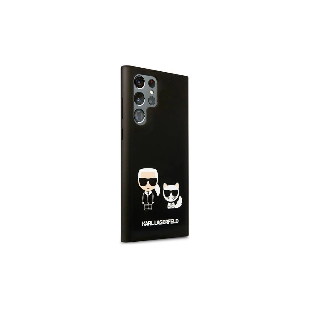 Hurtownia GSM - Etui Karl Lagerfeld KLHCS22LSSKCK Samsung Galaxy S22 Ultra hardcase černý/black Silicone Karl & Choupette - KLD826BLK - {ean13} - Hurt