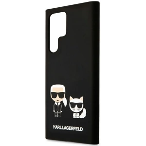 homescreen.pl - Etui Karl Lagerfeld KLHCS22LSSKCK Samsung Galaxy S22 Ultra hardcase czarny/black Silicone Karl & Choupette Magsa