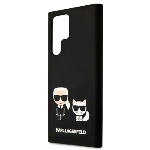 homescreen.pl - Etui Karl Lagerfeld KLHCS22LSSKCK Samsung Galaxy S22 Ultra hardcase czarny/black Silicone Karl & Choupette Magsa