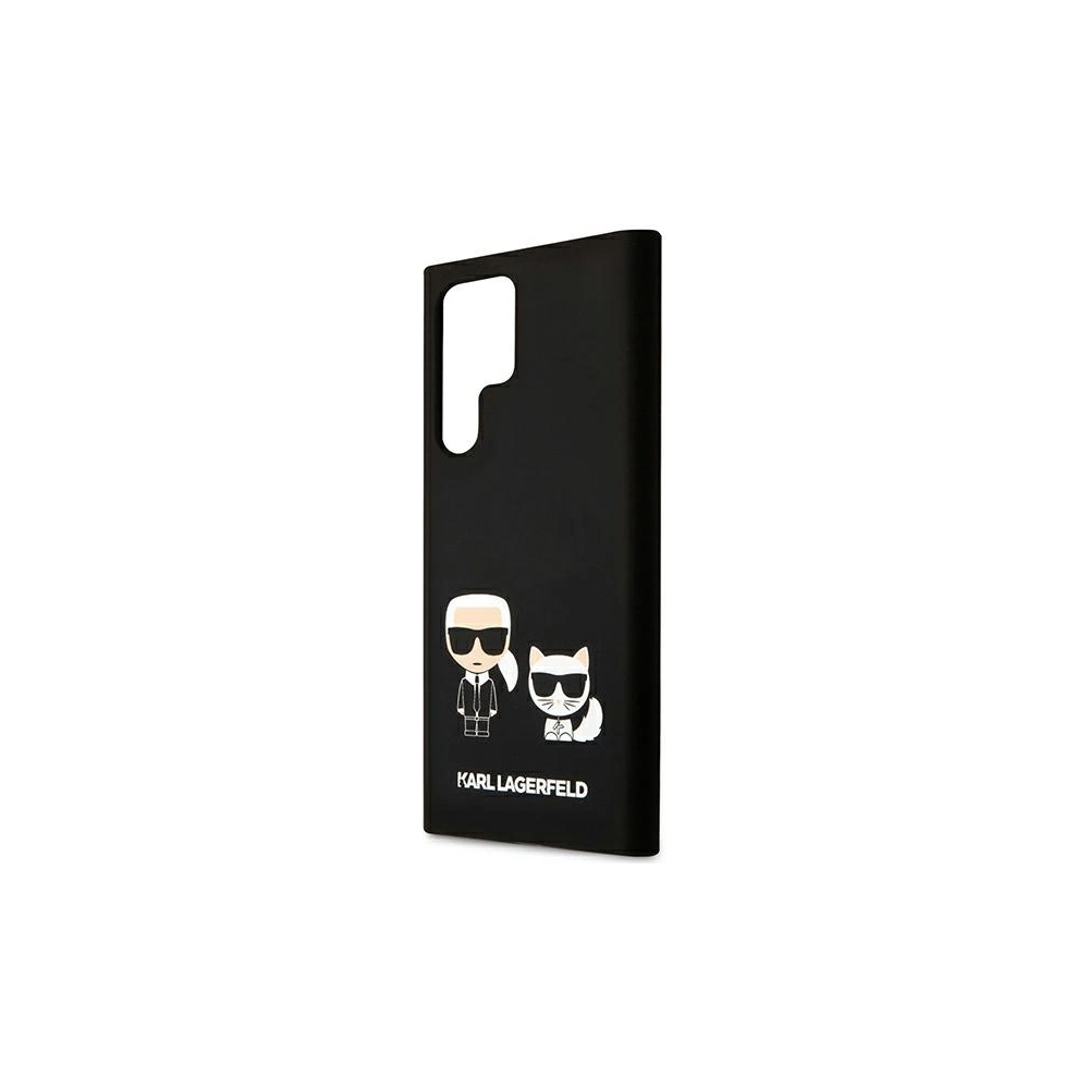 Hurtownia GSM - Etui Karl Lagerfeld KLHCS22LSSKCK Samsung Galaxy S22 Ultra hardcase černý/black Silicone Karl & Choupette - KLD826BLK - {ean13} - Hurt