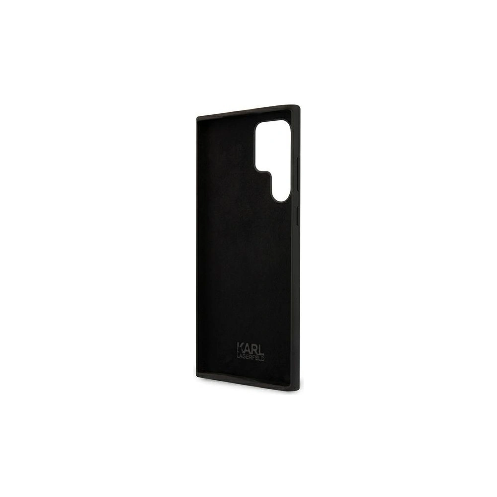 Hurtownia GSM - Etui Karl Lagerfeld KLHCS22LSSKCK Samsung Galaxy S22 Ultra hardcase černý/black Silicone Karl & Choupette - KLD826BLK - {ean13} - Hurt
