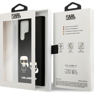 homescreen.pl - Etui Karl Lagerfeld KLHCS22LSSKCK Samsung Galaxy S22 Ultra hardcase czarny/black Silicone Karl & Choupette Magsa