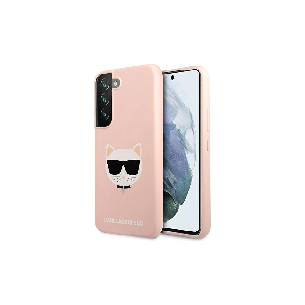 Hurtownia GSM - Etui Karl Lagerfeld KLHCS22MSLCHPI Samsung Galaxy S22+ Plus hardcase růžový/pink silikon Choupette Head - KLD827PNK - {ean13} - Hurt