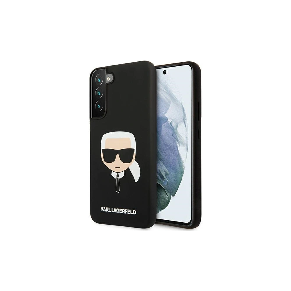 Hurtownia GSM - Etui Karl Lagerfeld KLHCS22MSLKHBK Samsung Galaxy S22+ Plus černý/black hardcase silikon Karlova hlava - KLD828BLK - {ean13} - Hurt