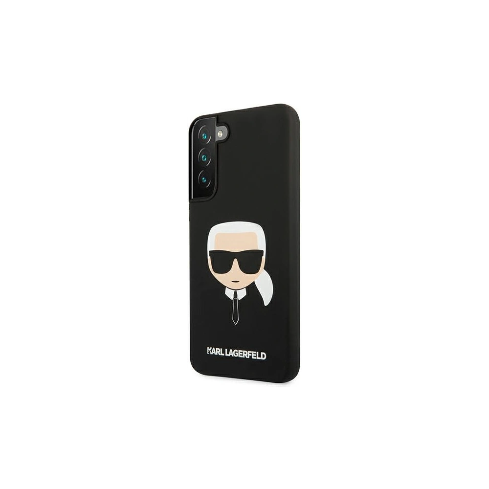 Hurtownia GSM - Etui Karl Lagerfeld KLHCS22MSLKHBK Samsung Galaxy S22+ Plus černý/black hardcase silikon Karlova hlava - KLD828BLK - {ean13} - Hurt