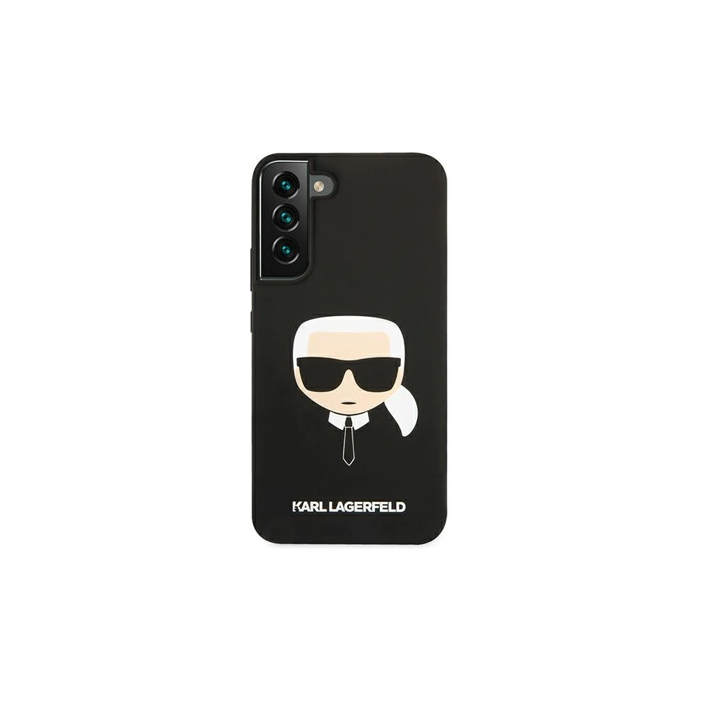 Hurtownia GSM - Etui Karl Lagerfeld KLHCS22MSLKHBK Samsung Galaxy S22+ Plus černý/black hardcase silikon Karlova hlava - KLD828BLK - {ean13} - Hurt