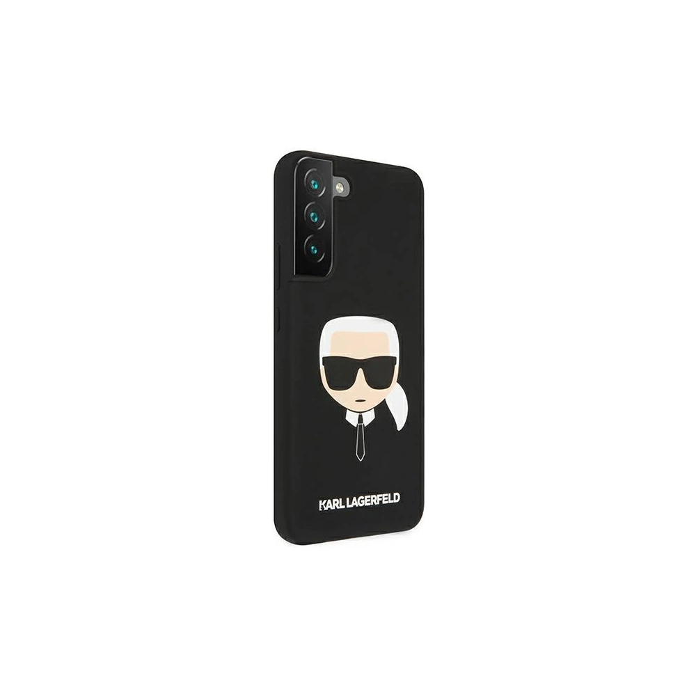 Hurtownia GSM - Etui Karl Lagerfeld KLHCS22MSLKHBK Samsung Galaxy S22+ Plus černý/black hardcase silikon Karlova hlava - KLD828BLK - {ean13} - Hurt