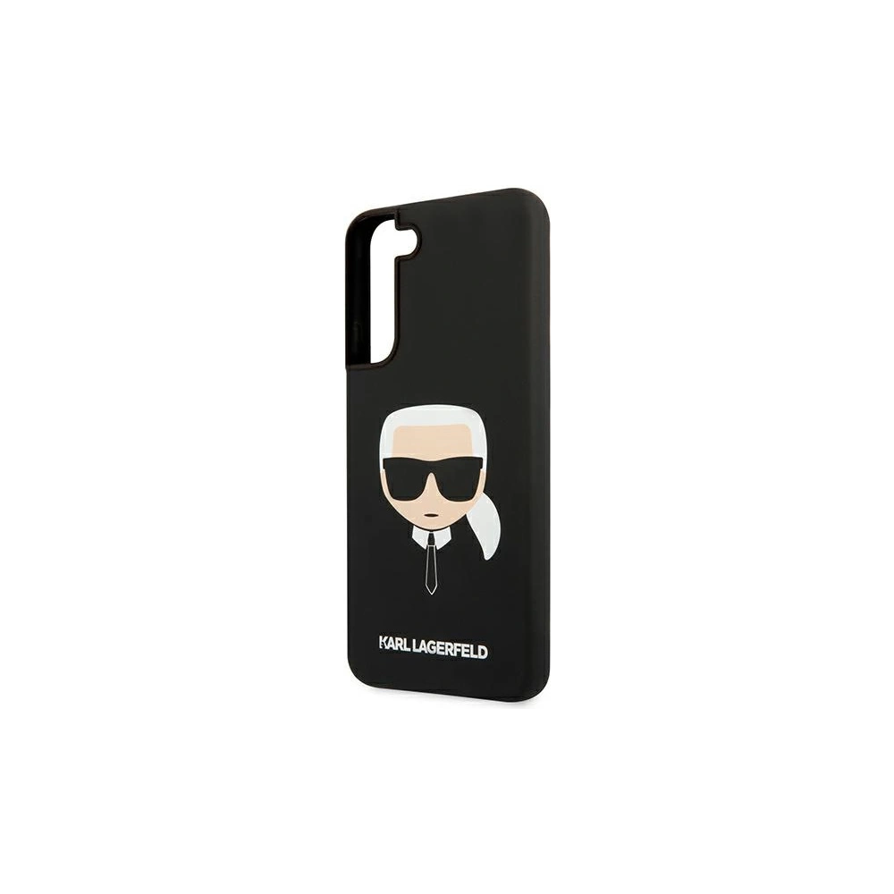 Hurtownia GSM - Etui Karl Lagerfeld KLHCS22MSLKHBK Samsung Galaxy S22+ Plus černý/black hardcase silikon Karlova hlava - KLD828BLK - {ean13} - Hurt