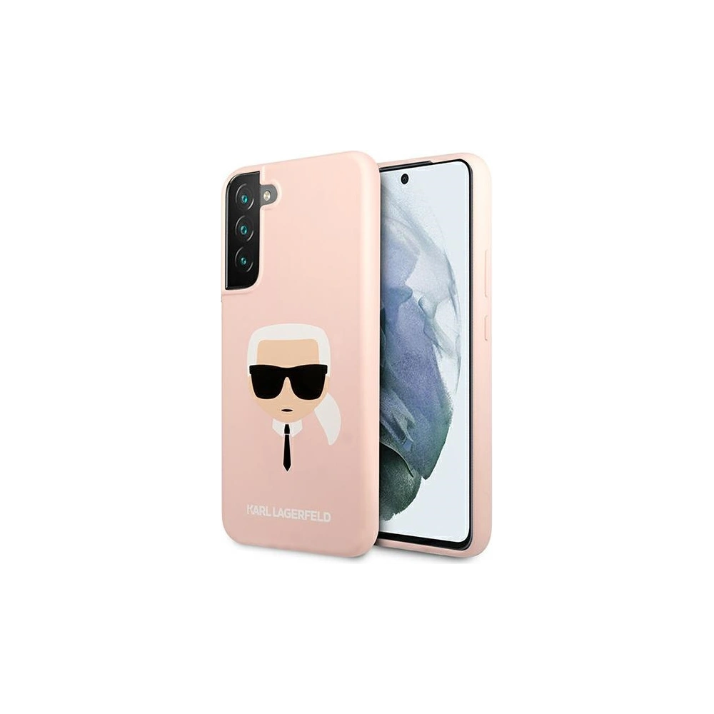 Hurtownia GSM - Etui Karl Lagerfeld KLHCS22MSLKHPI Samsung Galaxy S22+ Plus rożowy/pink hardcase Silicone Karl`s Head - KLD829PNK - {ean13} - Hurt