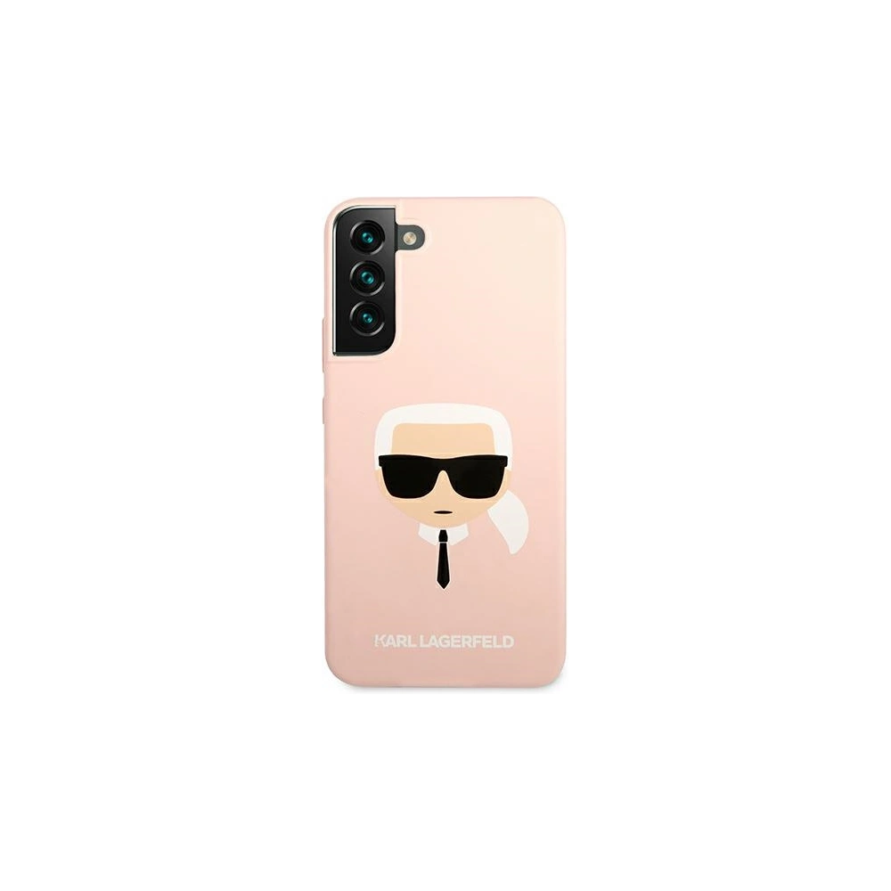 Hurtownia GSM - Etui Karl Lagerfeld KLHCS22MSLKHPI Samsung Galaxy S22+ Plus růžový/pink hardcase Silicone Karl`s Head - KLD829PNK - {ean13} - Hurt