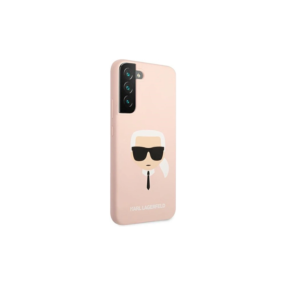 Hurtownia GSM - Etui Karl Lagerfeld KLHCS22MSLKHPI Samsung Galaxy S22+ Plus rożowy/pink hardcase Silicone Karl`s Head - KLD829PNK - {ean13} - Hurt