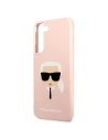 Hurtownia GSM - Etui Karl Lagerfeld KLHCS22MSLKHPI Samsung Galaxy S22+ Plus rożowy/pink hardcase Silicone Karl`s Head - KLD829PNK - {ean13} - Hurt