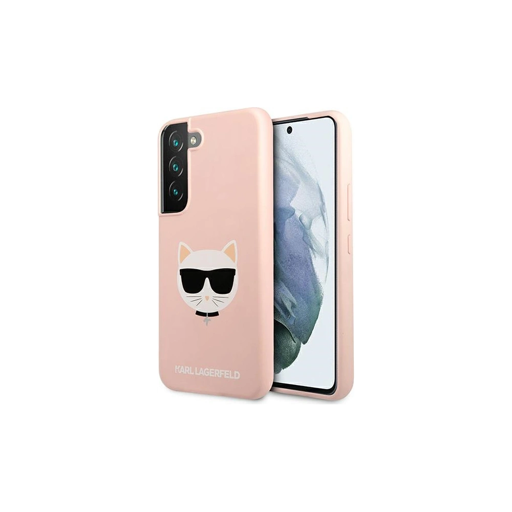 Hurtownia GSM - Etui Karl Lagerfeld KLHCS22SSLCHPI Samsung Galaxy S22 hardcase růžový/pink silikon Choupette Head - KLD832PNK - {ean13} - Hurt