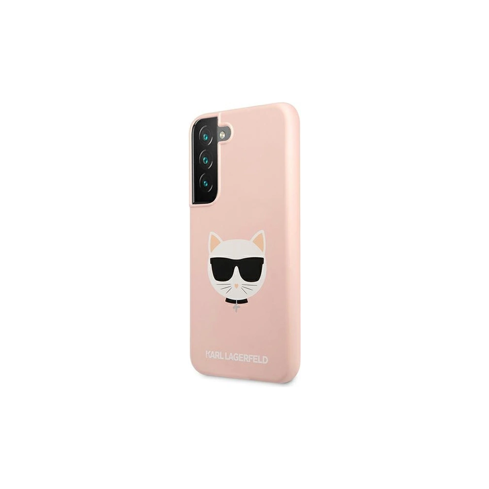 Hurtownia GSM - Etui Karl Lagerfeld KLHCS22SSLCHPI Samsung Galaxy S22 hardcase růžový/pink silikon Choupette Head - KLD832PNK - {ean13} - Hurt