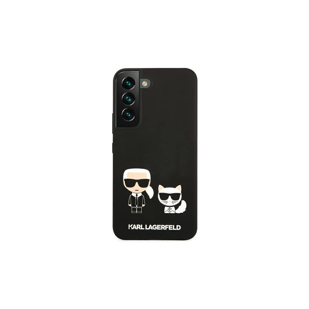 Hurtownia GSM - Etui Karl Lagerfeld KLHCS22MSSKCK Samsung Galaxy S22+ Plus hardcase černý/black Silicone Karl & Choupette - KLD831BLK - {ean13} - Hurt