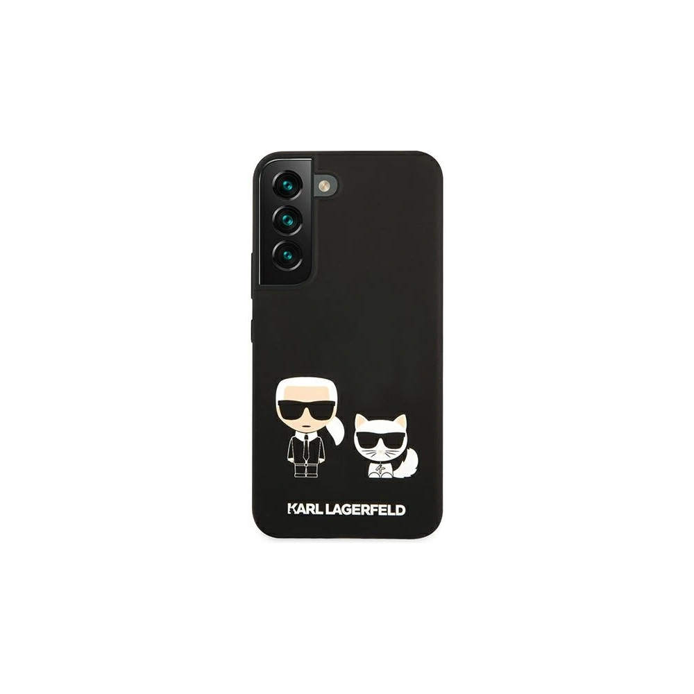 Hurtownia GSM - Etui Karl Lagerfeld KLHCS22SSSKCK Samsung Galaxy S22 hardcase černý/black Silicone Karl & Choupette - KLD833BLK - {ean13} - Hurt