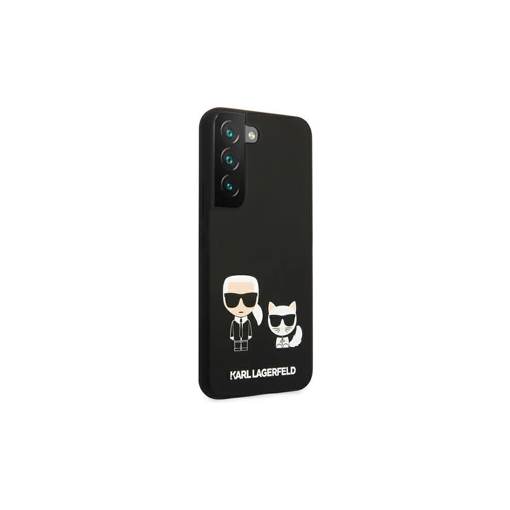 Hurtownia GSM - Etui Karl Lagerfeld KLHCS22SSSKCK Samsung Galaxy S22 hardcase černý/black Silicone Karl & Choupette - KLD833BLK - {ean13} - Hurt