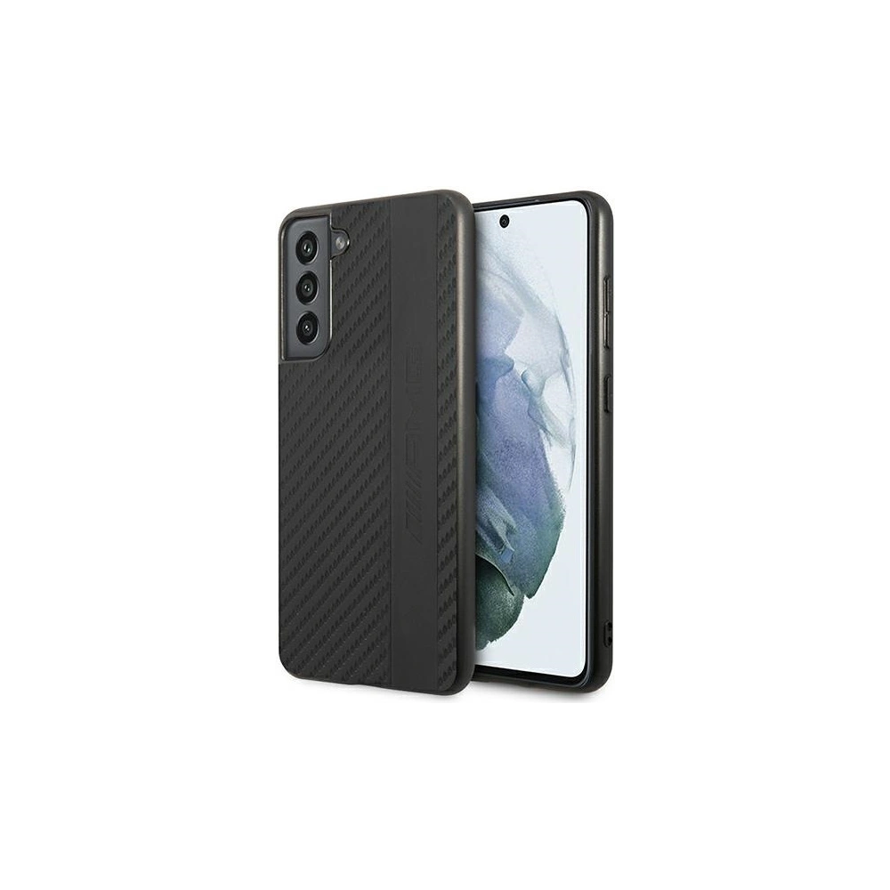 Hurtownia GSM - Etui Mercedes AMG AMHCS21FESBLSCA Samsung Galaxy S21 FE černý/black hardcase Carbon Stripe&Embossed - MRS035BLK - {ean13} - Hurt