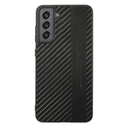 Etui Mercedes AMG AMHCS21FESBLSCA Samsung Galaxy S21 FE czarny/black hardcase Carbon Stripe&Embossed