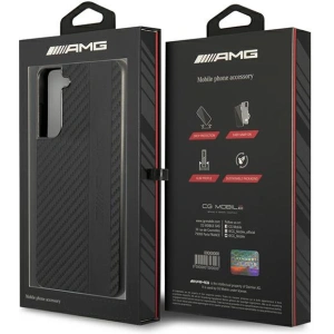 Hurtownia GSM - Etui Mercedes AMG AMHCS21FESBLSCA Samsung Galaxy S21 FE czarny/black hardcase Carbon Stripe&Embossed - MRS035BLK - {ean13} - Hurt