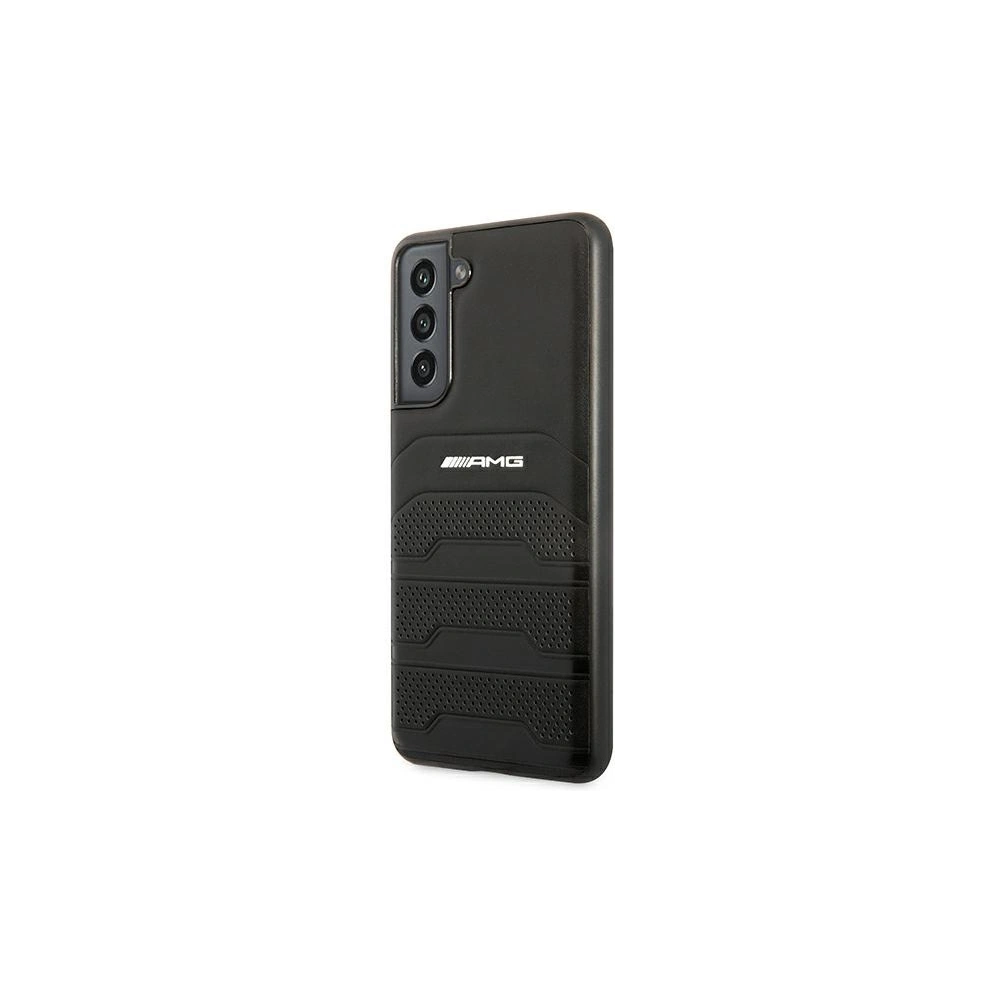 Hurtownia GSM - Etui Mercedes AMG AMHCS21FESGSEBK Samsung Galaxy S21 FE černý/black hardcase Leather Debossed Lines - MRS036BLK - {ean13} - Hurt