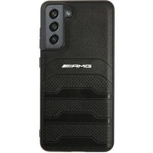 Hurtownia GSM - Etui Mercedes AMG AMHCS21FESGSEBK Samsung Galaxy S21 FE czarny/black hardcase Leather Debossed Lines - MRS036BLK - {ean13} - Hurt