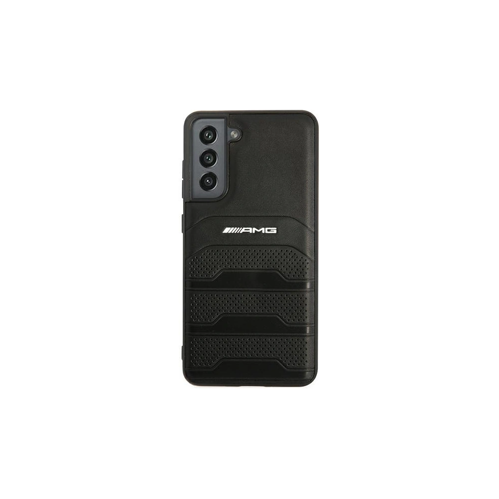 Hurtownia GSM - Etui Mercedes AMG AMHCS21FESGSEBK Samsung Galaxy S21 FE černý/black hardcase Leather Debossed Lines - MRS036BLK - {ean13} - Hurt