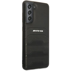 Hurtownia GSM - Etui Mercedes AMG AMHCS21FESGSEBK Samsung Galaxy S21 FE czarny/black hardcase Leather Debossed Lines - MRS036BLK - {ean13} - Hurt