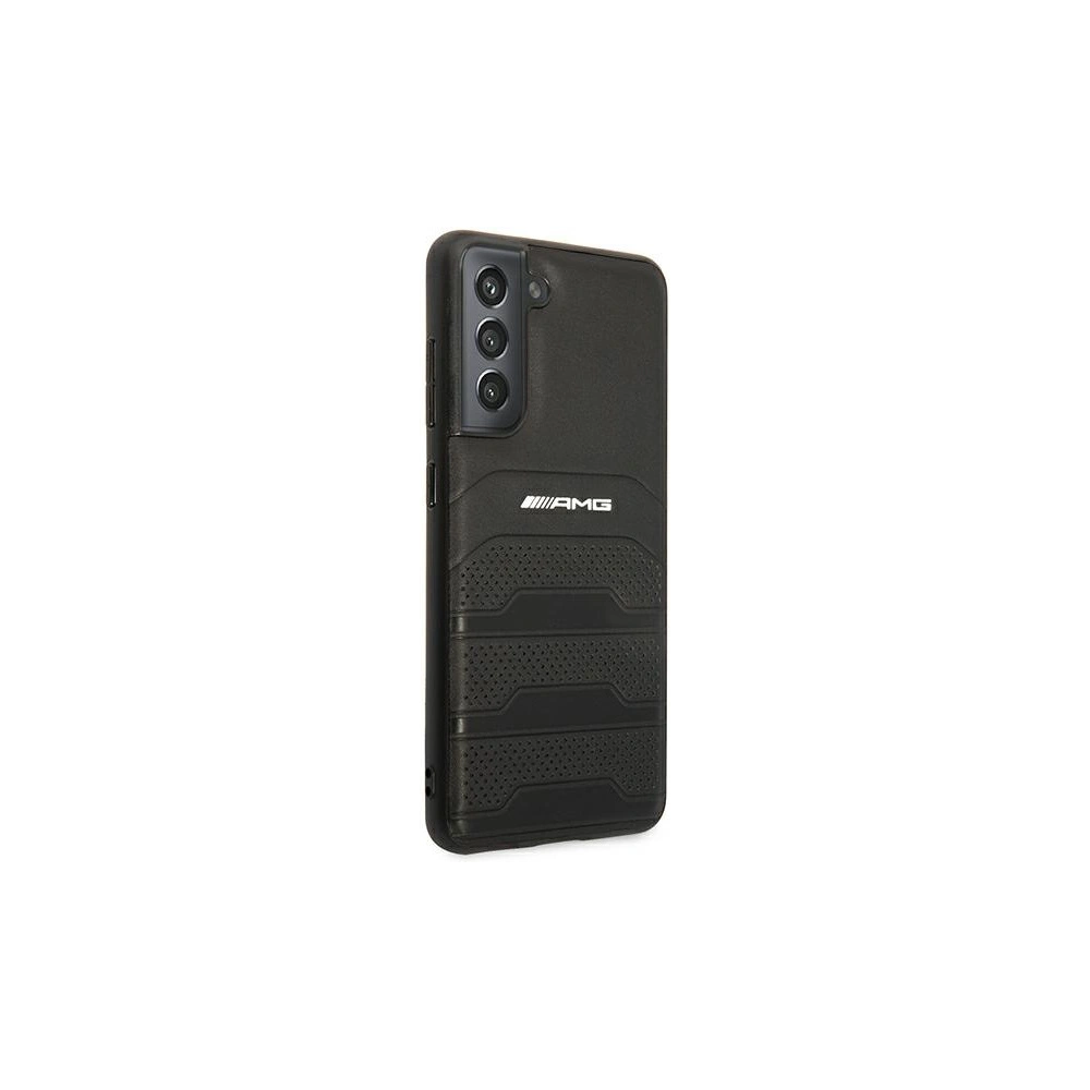 Hurtownia GSM - Etui Mercedes AMG AMHCS21FESGSEBK Samsung Galaxy S21 FE černý/black hardcase Leather Debossed Lines - MRS036BLK - {ean13} - Hurt