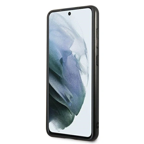 Etui Mercedes AMG AMHCS21FESGSEBK Samsung Galaxy S21 FE czarny/black hardcase Leather Debossed Lines